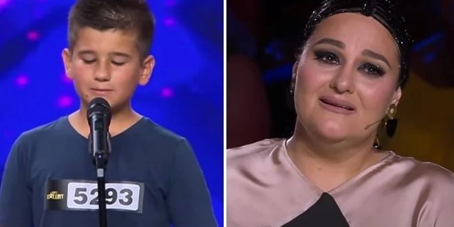 (ВИДЕО) ВООДУШЕВИЛ СО ИЗВЕДБАТА – Десетгодишно момче расплакало член на жирито со својот настап во Хрватски суперталент