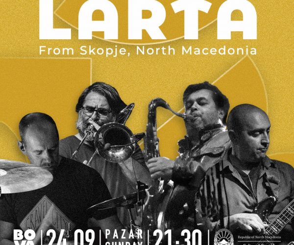 Промоција на проектот LARTA на Дино Милосављевиќ во џез клубот BOVA во Истанбул